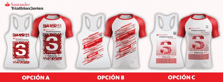 Elige y gana, por la camiseta oficial de las Santander Triathlon Series