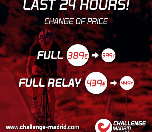 Full Challenge Madrid, 24 h para cambio de tarifas