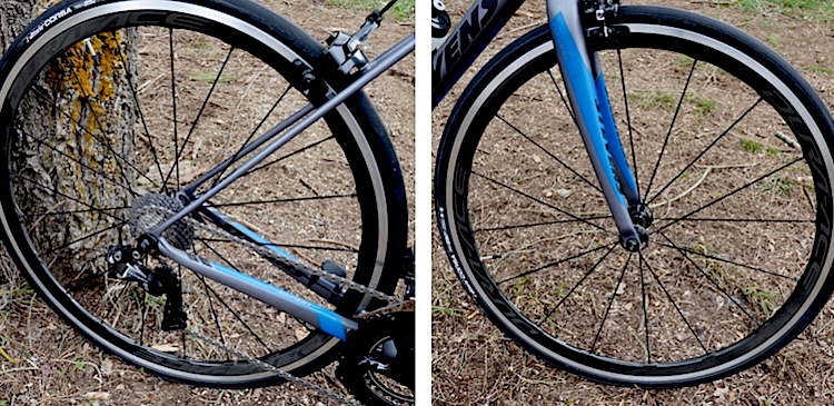 Ruedas Dura Ace con pista de aluminio