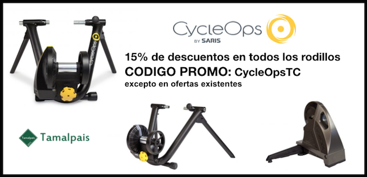 15% de descuento en rodillos CycleOps