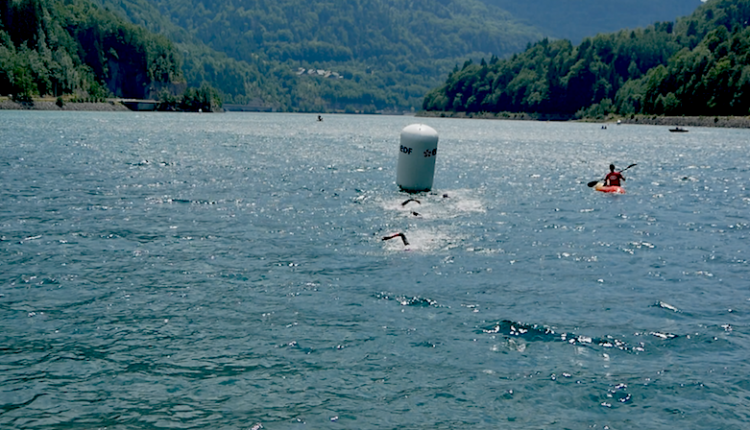 Entrenamiento de series en aguas abiertas