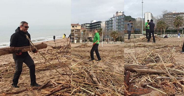 IRONMAN Barcelona trabaja a fondo contra los destrozos de Gloria