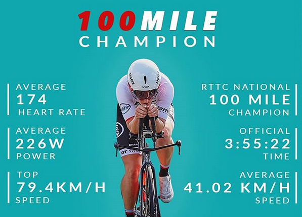 Una triatleta, Katrina Matthews campeona británica de CRI