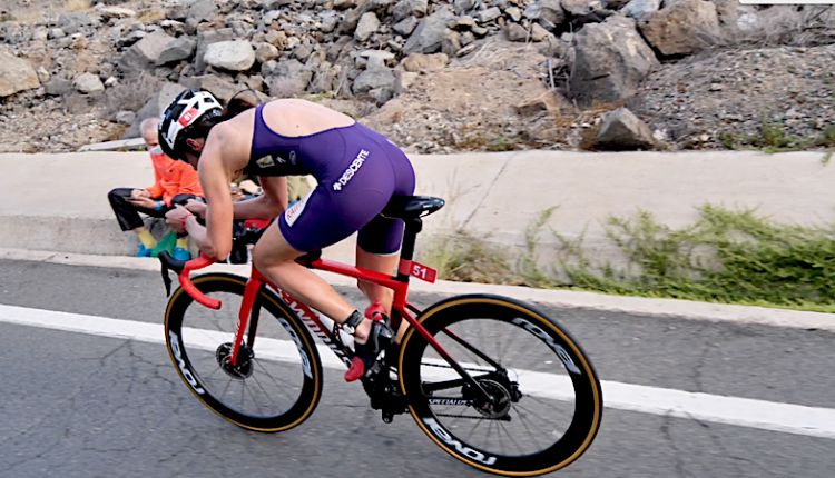 La eficaz posición ciclista de Nicola Spirig