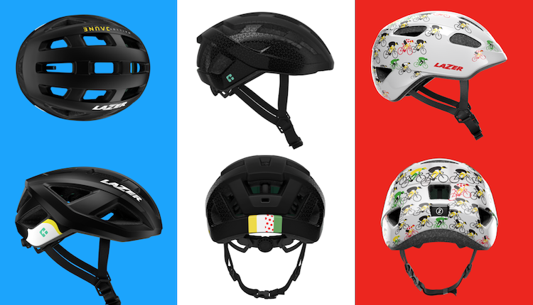 3 cascos Lazer edición especial Tour de Francia