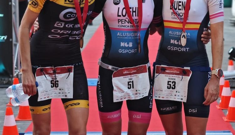 Bilbao Triathlon podio femenino