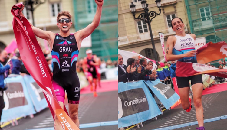Jiménez Orta y Genis Grau campeones de España de Triatlon Sprint