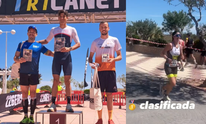 Luismi Velásquez y Neus Lluch vencen el Triatlon de Canet de Berenguer