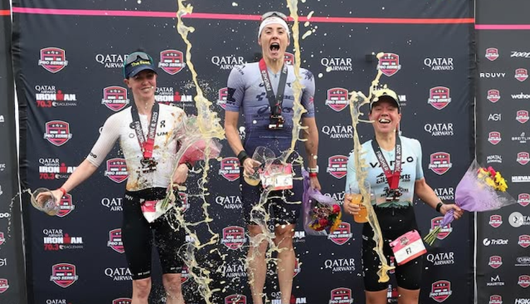 Sam Long y Lucy Charles vencen el IRONMAN 70.3 Eagleman