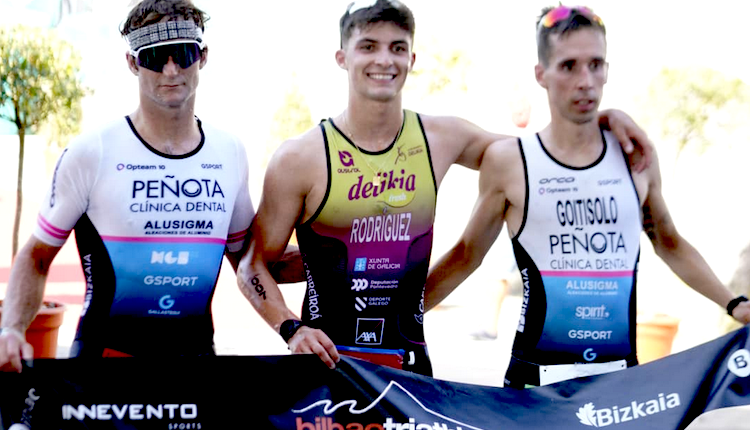 Alex Rodríguez y Cecilia  Ramírez vencen el Bilbao Triathlon