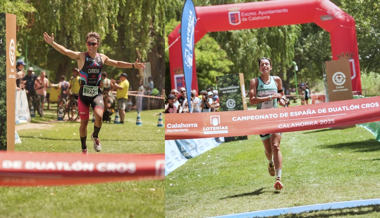 Eva Sánchez y Fernando Carmona ganan el Campeonato de España de Duatlon Cros
