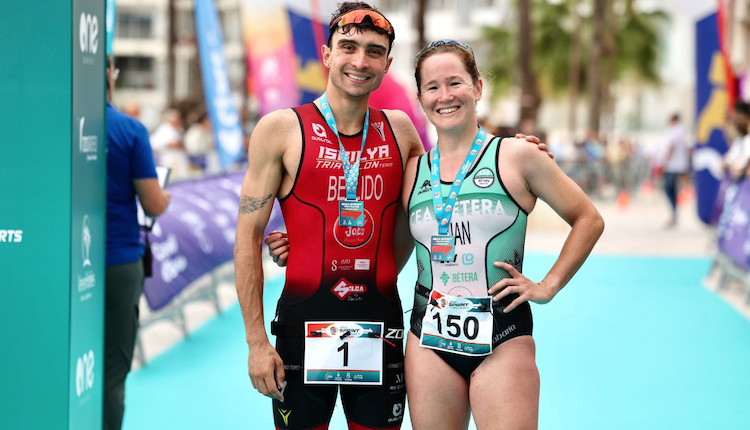 Noelia Juan 2ª  tras Igor Bellido en Ibiza Sprint Triathlon