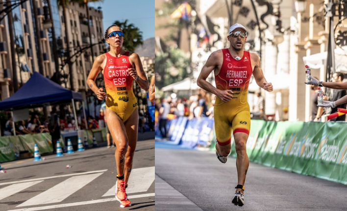 Natalia Castro y Vicente Hernández platas en el Campeonato Iberoamericano