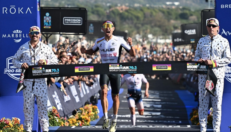 Cuanto entrenó el Campeón del Mundo de IRONMAN 70.3, Jelle Geens