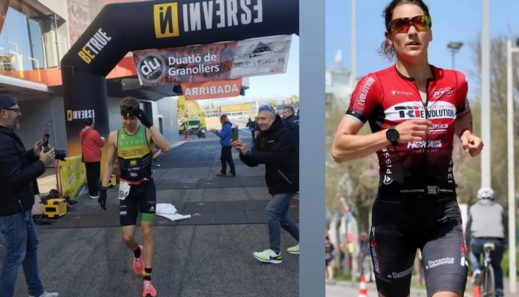 Marta Bernardi y Roc Bellostas vencen el Duatlon de Granollers