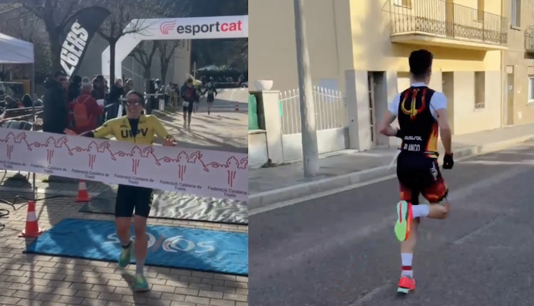 Anna Noguera y Carles Blanco vencen el Duatlon de Castellfollit