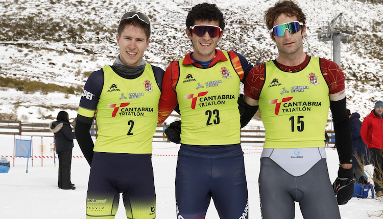 Aiara Garaialde y Rodrigo Azabal campeones de España de Triatlón de Invierno en Reinosa
