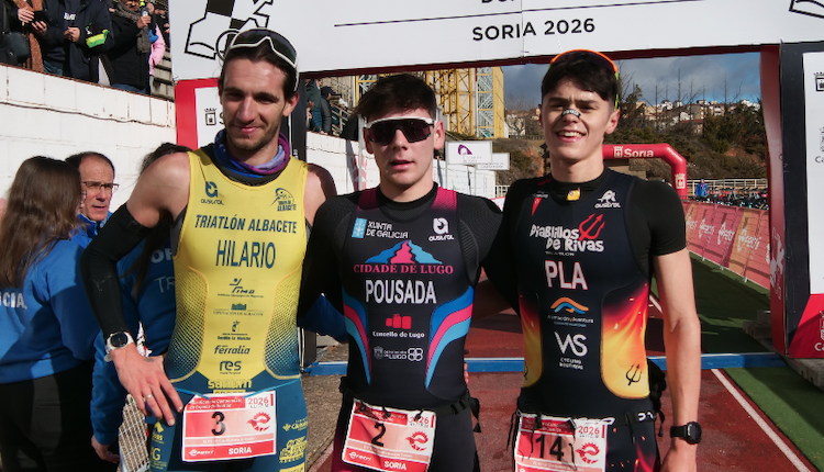 Jarno Pousada y Marina Muñoz vencen el Duatlon de Soria