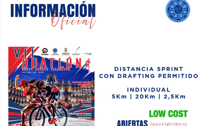 Ultimas horas low cost para el Grupo Andrés Duatlon Salamanca