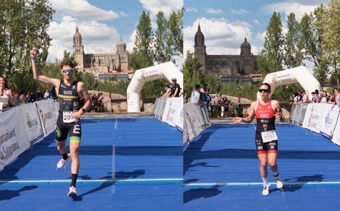 Javi Martín y Marina Muñoz vencen el Grupo Andrés Duatlon Salamanca