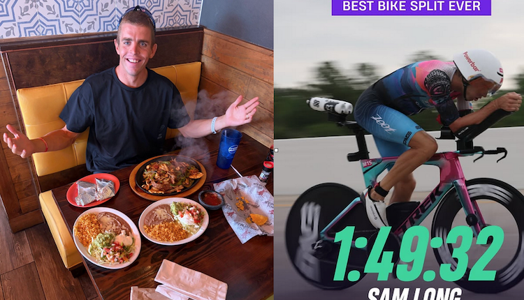 Sam Long World Record 70.3 confirmado, 49,1 km/h