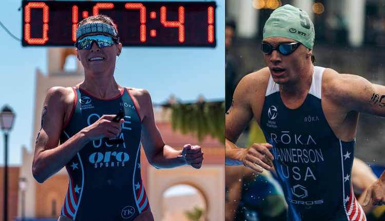 Danielle Orie y Reese Vannerson campeones de America de Triatlon en Chile