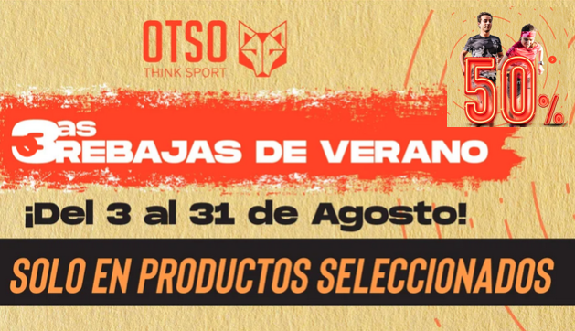Descuentos del 50% en OTSO durante agosto