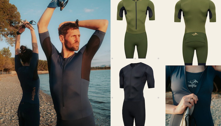 Los tres modelos de Aerosuit Perform 2 de SAILFISH