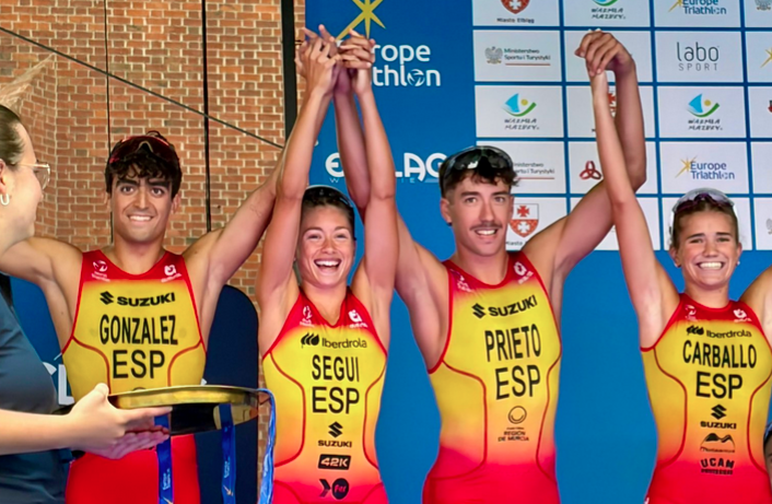 España logra la plata en el Campeonato de Europa de Relevo Mixto
