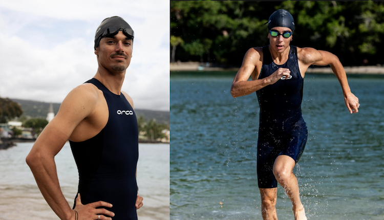 Traje trampa Apex Swimskin de Orca con el poncho towel gratis