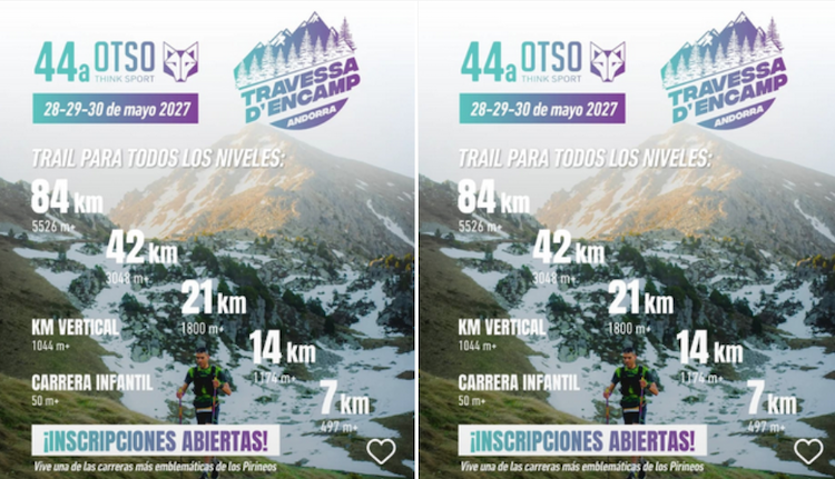 La OTSO Travessa d’Encamp 2027 abre inscripciones