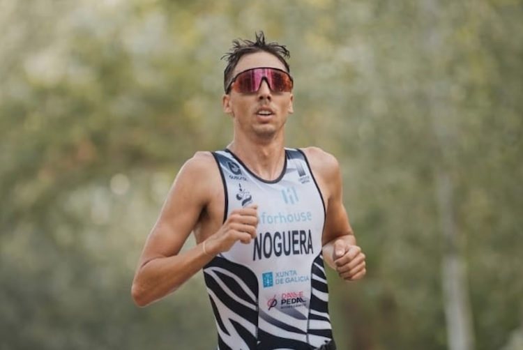 Pau Noguera finaliza tercero en el Triatlón Corto de Alpe d'Huez