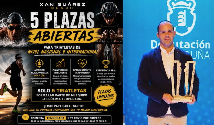 Xam Suárez formará un grupo de alto rendimiento para 5 triatletas en 2027