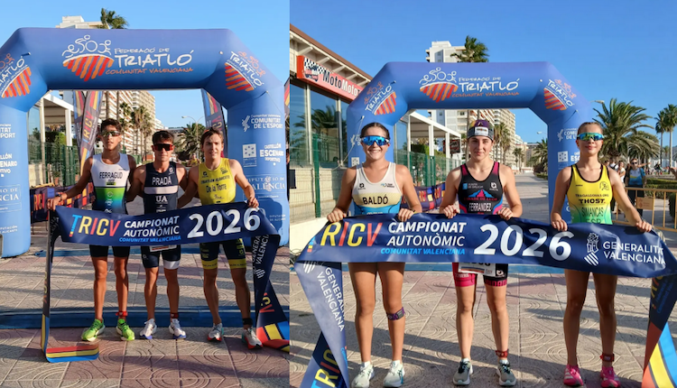 Manu Prada y Luz Fernández campeones valencianos de Triatlon SuperSprint en Cullera