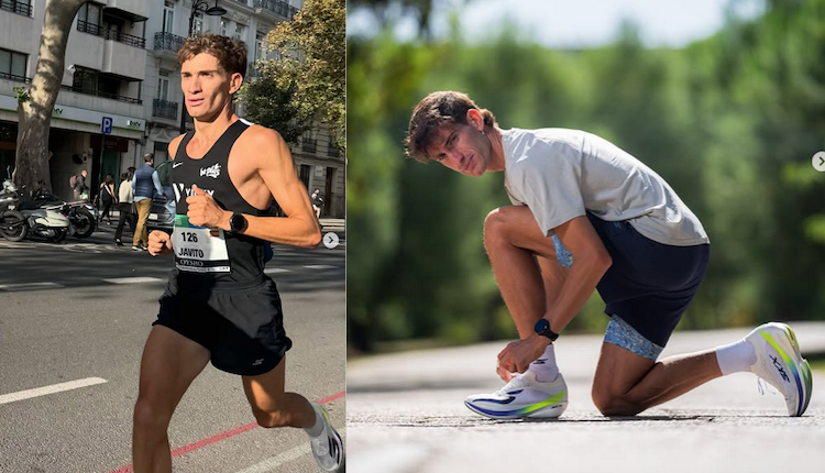 Javi Martin, record nacional de triatletas en Media Maratón con la Skechers Aero Elite